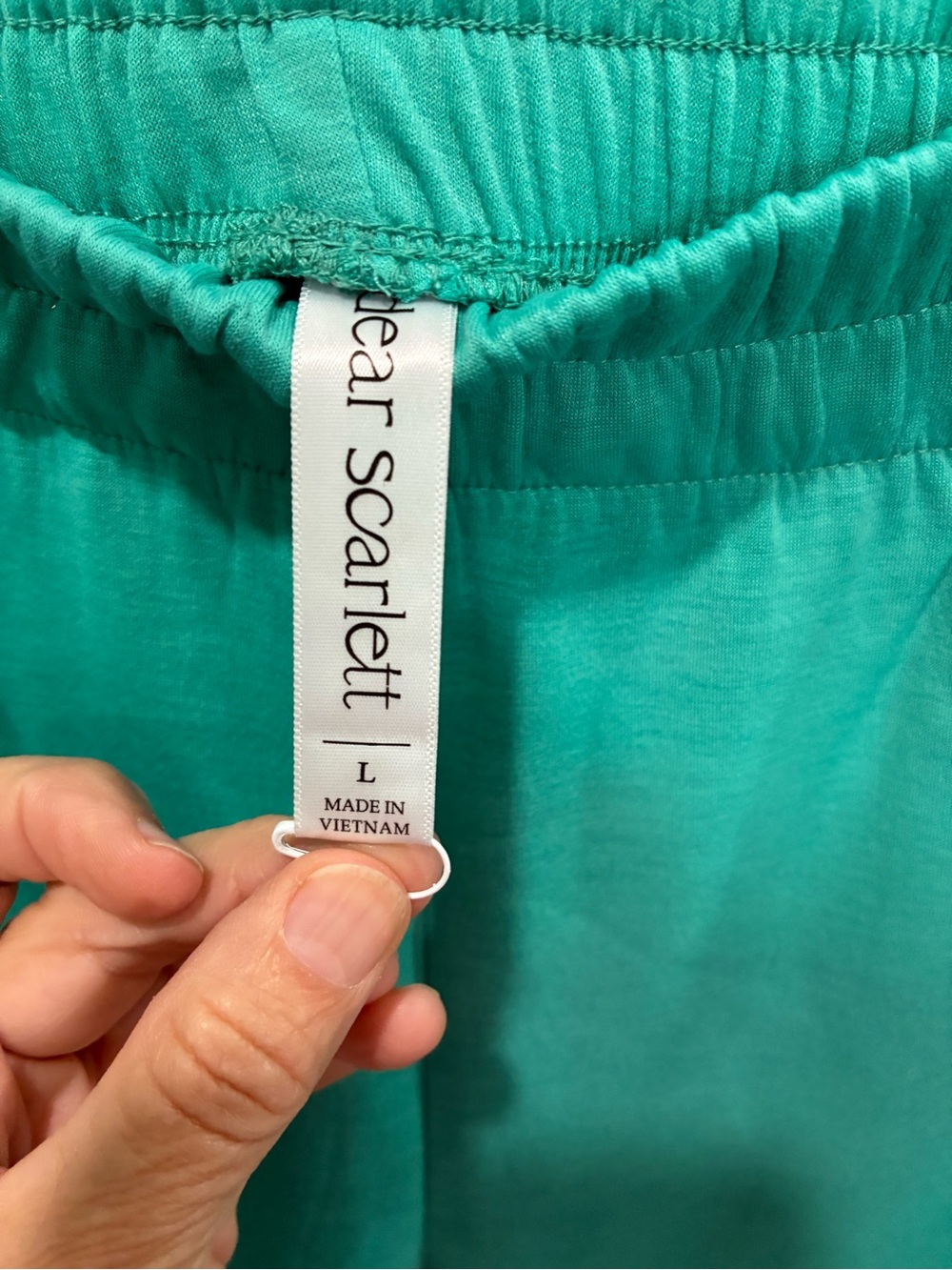 Relaxed Half-Zip Short Sleeve Top & Wide-Leg Joggers Set - Teal - Picture 10 of 13